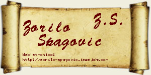 Zorilo Špagović vizit kartica